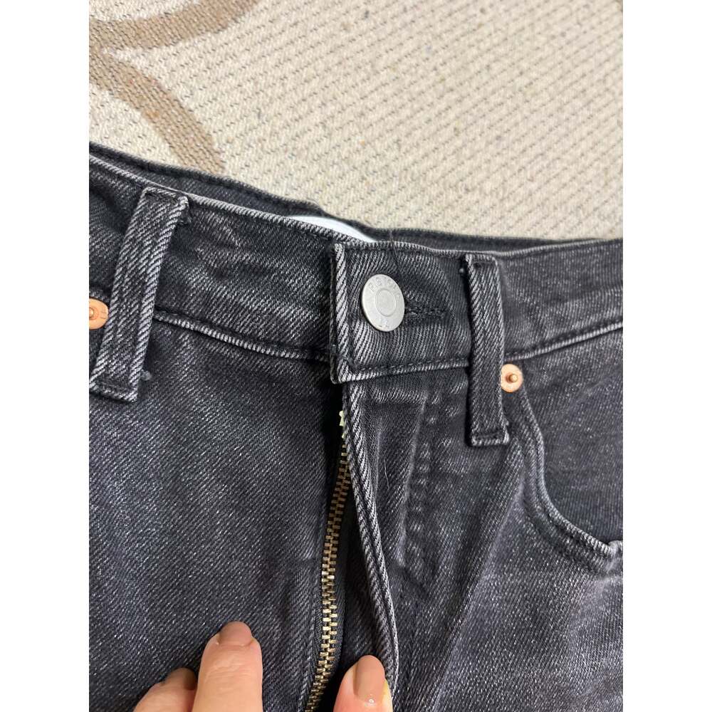 PISTOLA Eli High Rise Arched Leg Jeans Washed Black Size 25 Barrel leg - Picture 11 of 15